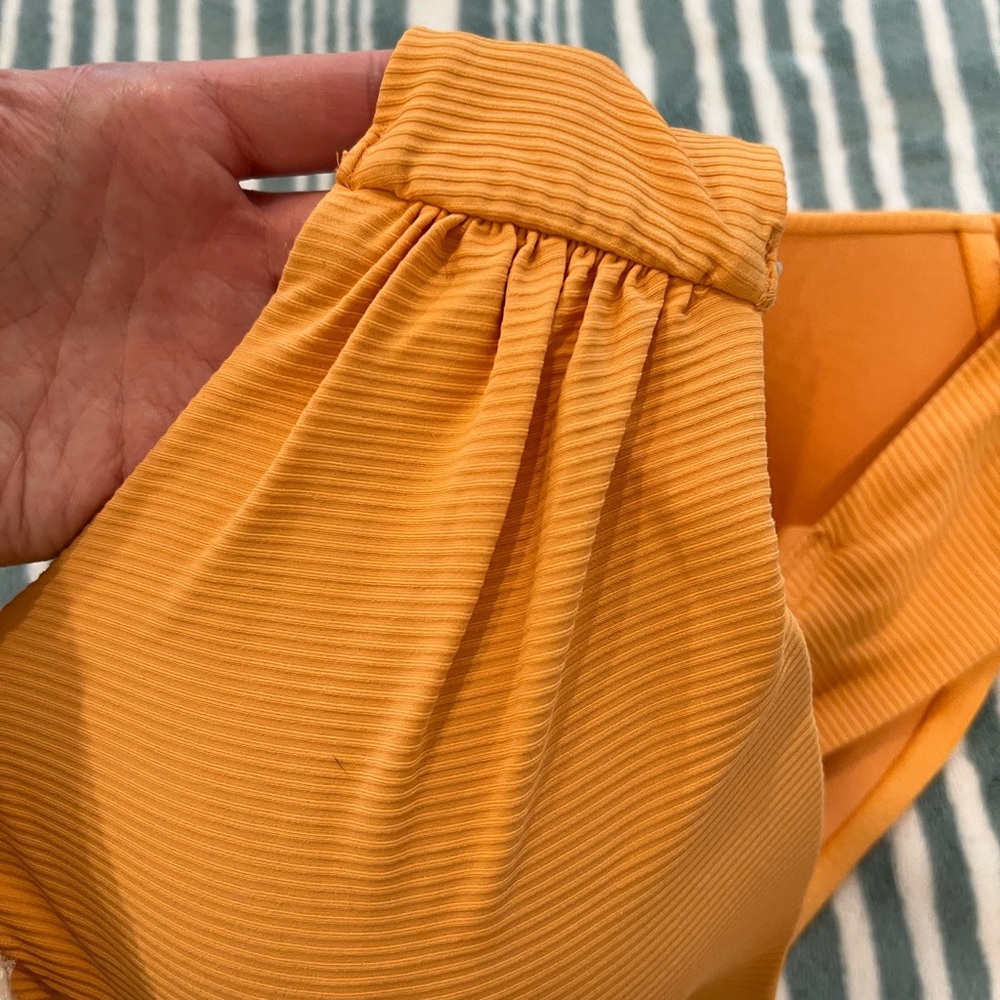 Vibrant Orange Ribbed Bikini Top - Picture 4 of 4